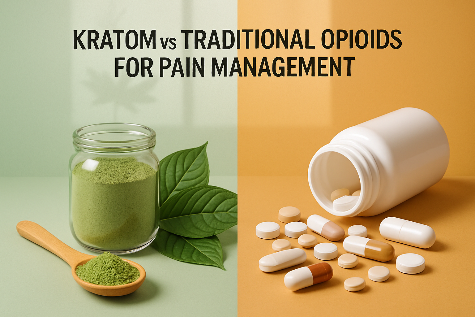 Kratom vs Opioids: Pain Management Guide for Canadians