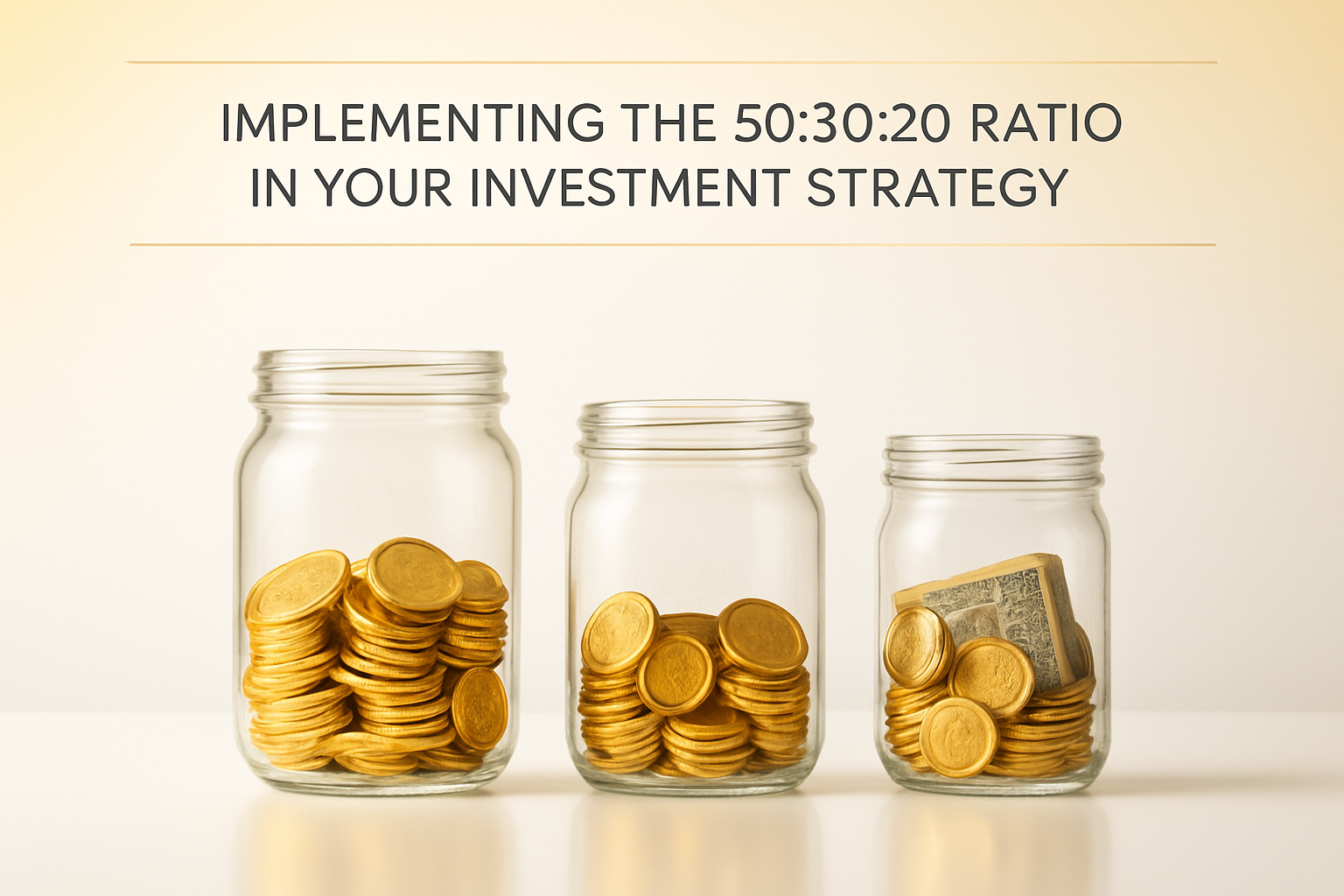 Implementing the 50:30:20 Ratio in Your Investment Strategy