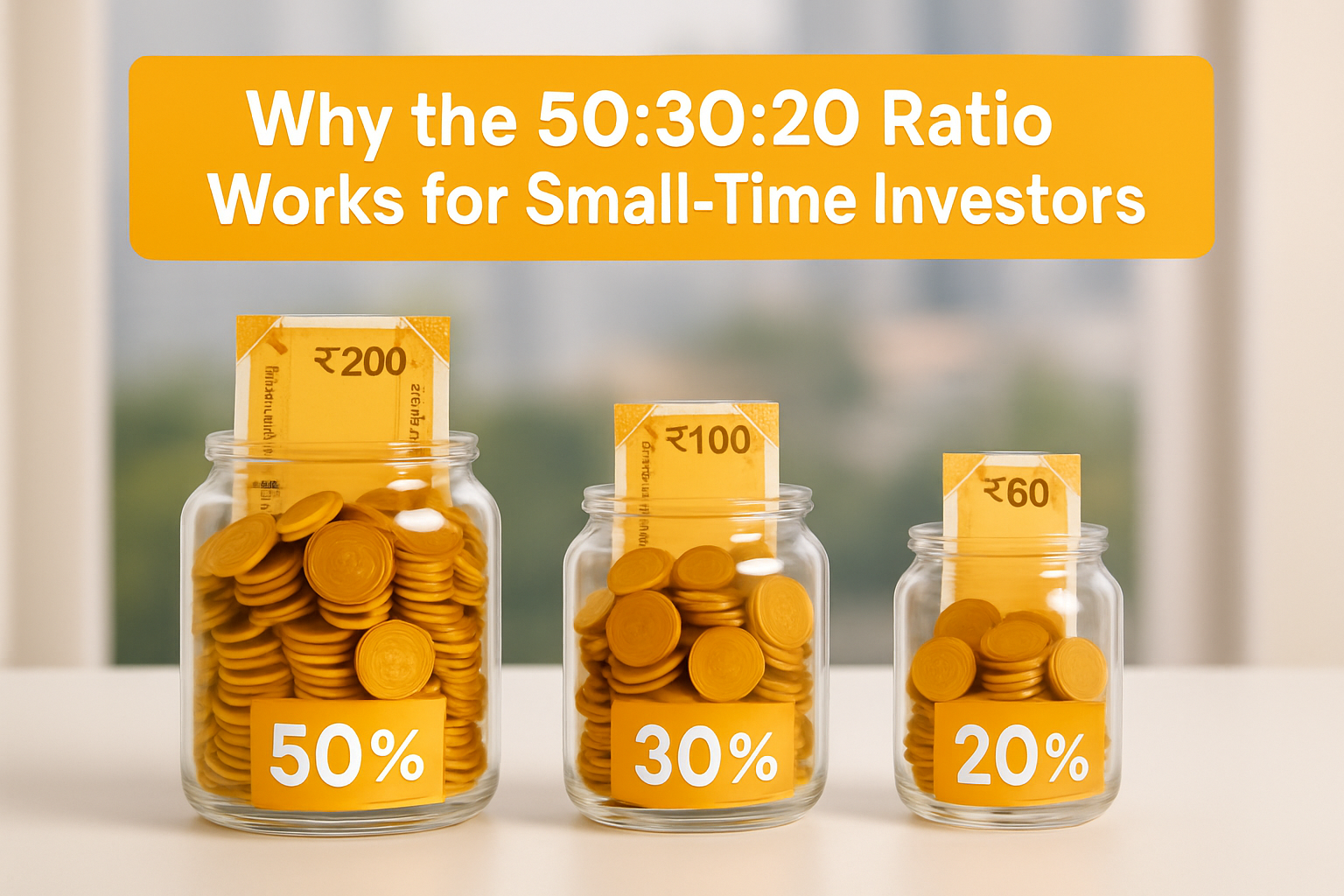 Why the 50:30:20 Ratio Works for Small-Time Investors